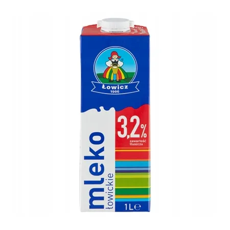 Mleko łowickie 3,2% UHT ŁOWICZ 1x 12L karton zgrzewka