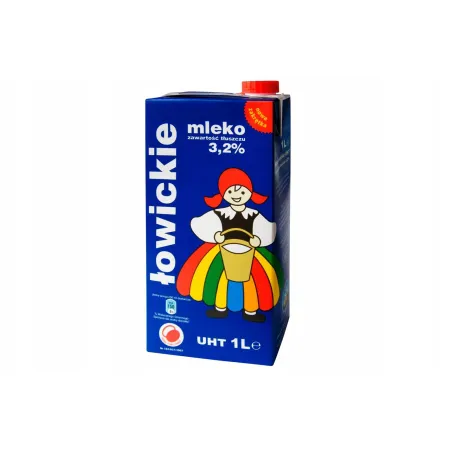 Mleko łowickie 3,2% UHT ŁOWICZ 1x 12L karton zgrzewka
