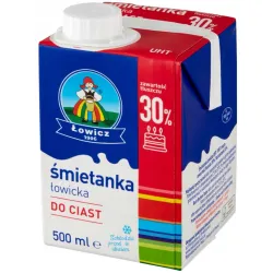 ŁOWICZ Śmietanka łowicka UHT 30% 500 ml karton