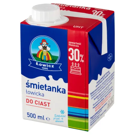 ŁOWICZ Śmietanka łowicka UHT 30% 500 ml karton