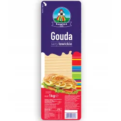 ŁOWICZ Ser GOUDA łowicki plastry 1 kg 1000g