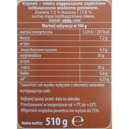 MASA KRÓWKOWA GOSTYŃ KAJMAK 510g GOSTYŃSKA