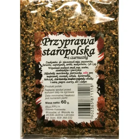 Przyprawa Staropolska z czarnuszką 60g ELMAR