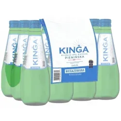 Kinga Pienińska woda mineralna NIEGAZOWANA 12x 330 ml zgrzewka szkło