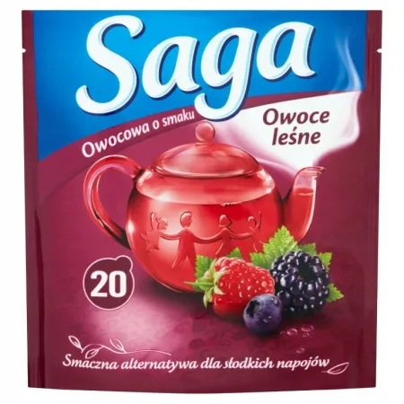 SAGA Herbatka owocowa ekspresowa w saszetkach Saga Owoce leśne 20x 1,7g