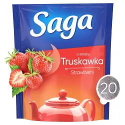 SAGA Herbata owocowa ekspresowa Saga Truskawka 20 torebek 34g