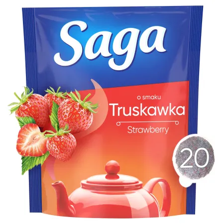 SAGA Saga Herbata czarna ekspresowa aromatyzowana 75 torebek 105g