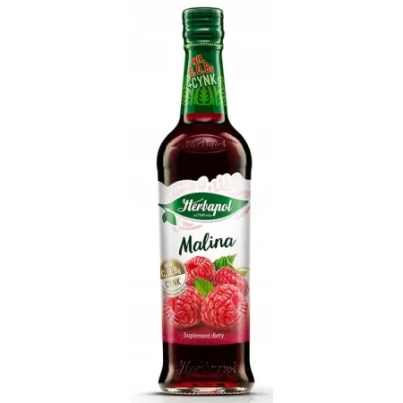 HERBAPOL Syrop o Smaku Maliny suplement diety butelka 420ml