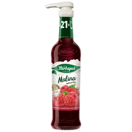 HERBAPOL Syrop o Smaku Maliny suplement diety butelka 420ml
