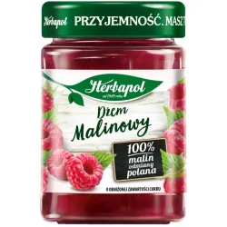 HERBAPOL Dżem malinowy pasteryzowany niskocukrowy 280G