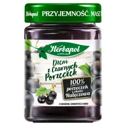 HERBAPOL Dżem z czarnych porzeczek pasteryzowany niskocukrowy 280G
