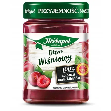 HERBAPOL Dżem WIŚNIOWY pasteryzowany niskocukrowy 280G