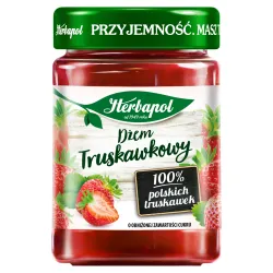 HERBAPOL Dżem TRUSKAWKOWY pasteryzowany niskocukrowy 280G