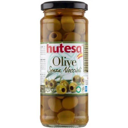Hutesa Oliwki ZIELONE Hiszpańskie bez pestek słoik 350g