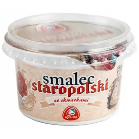 AGRO-TOP SMALEC STAROPOLSKI ZE SKWARKAMI kubek 200g