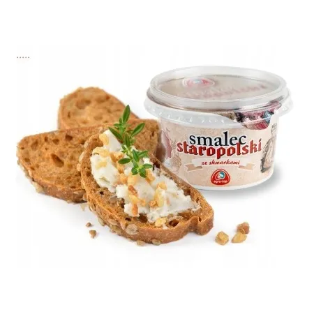 AGRO-TOP SMALEC STAROPOLSKI ZE SKWARKAMI kubek 200g