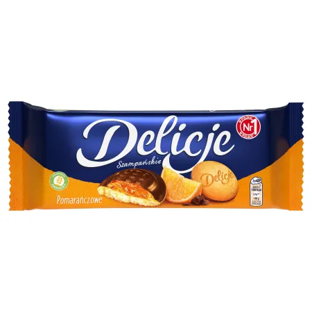 DELICJE SZAMPAŃSKIE POMARAŃCZOWE Biszkopty 147g