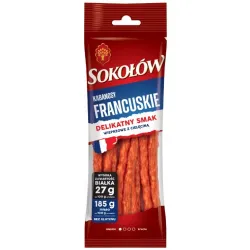 SOKOŁÓW KABANOSY FRANCUSKIE wieprzowe z cielęciną GOLD 100g