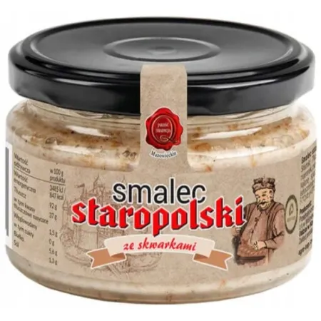 AGRO-TOP SMALEC STAROPOLSKI ZE SKWARKAMI słoik 200g