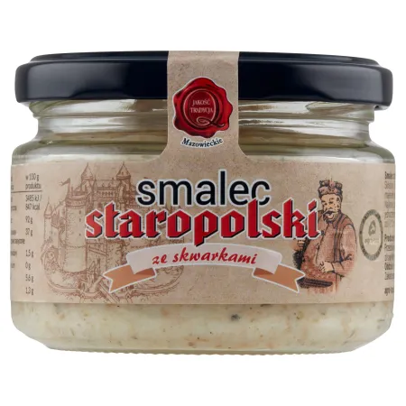 AGRO-TOP SMALEC STAROPOLSKI ZE SKWARKAMI słoik 200g