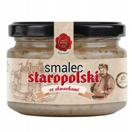 AGRO-TOP SMALEC STAROPOLSKI ZE SKWARKAMI słoik 200g