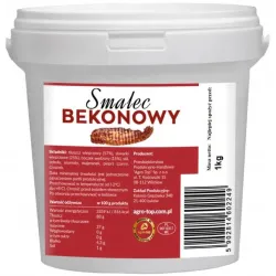 AGRO-TOP SMALEC BEKONOWY Z EKSTRA KAWAŁKAMI BOCZKU 1kg wiadro