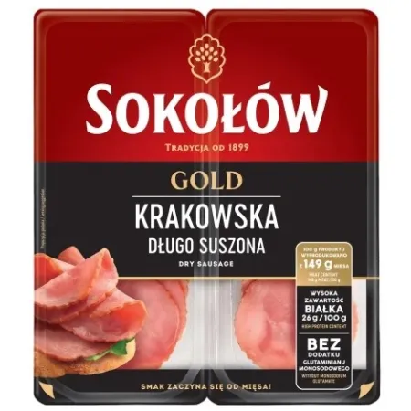 SOKOŁÓW GOLD KRAKOWSKA SUCHA DŁUGO PODSUSZANA 2x50g 100g