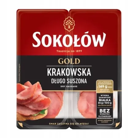 SOKOŁÓW GOLD KRAKOWSKA SUCHA DŁUGO PODSUSZANA 2x50g 100g