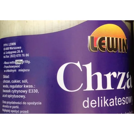 CHRZAN DELIKATESOWY TARTY LEWIN 250g