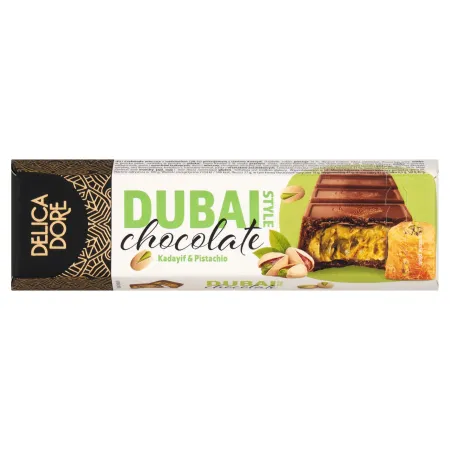 DUBAJSKA CZEKOLADA z pistacjami i kadayif DelicaDore DUBAI CHOCOLATE 70g