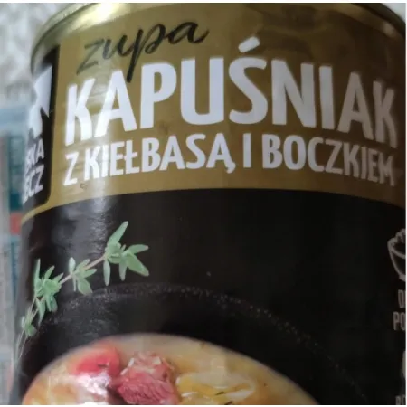 MĘSKA RZECZ KAPUŚNIAK Z KIEŁBASĄ I BOCZKIEM danie gotowe 830g STOCZEK