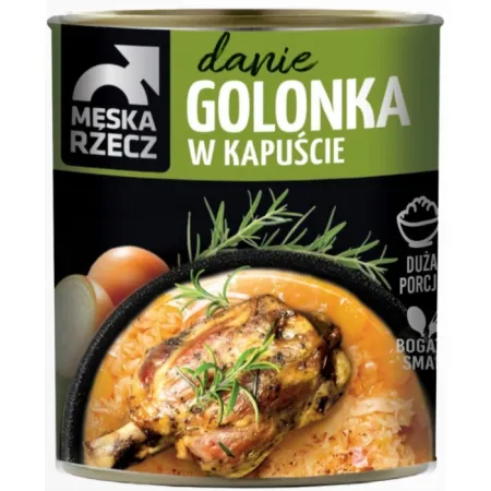 MĘSKA RZECZ GOLONKA W KAPUŚCIE danie gotowe 830g STOCZEK 6x830g zgrzewka