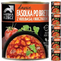MĘSKA RZECZ FASOLKA PO BRETOŃSKU kiełbasa boczek gotowe 6x830g zgrzewka