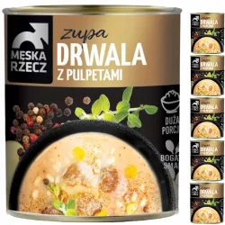 MĘSKA RZECZ ZUPA DRWALA Z PULPETAMI pulpety gotowe 6x830g zgrzewka
