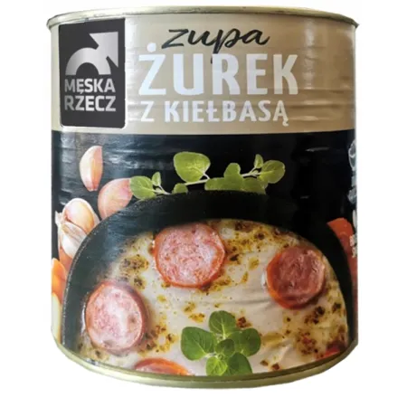 MĘSKA RZECZ ZUPA ŻUREK Z KIEŁBASĄ danie gotowe 6x830g zgrzewka