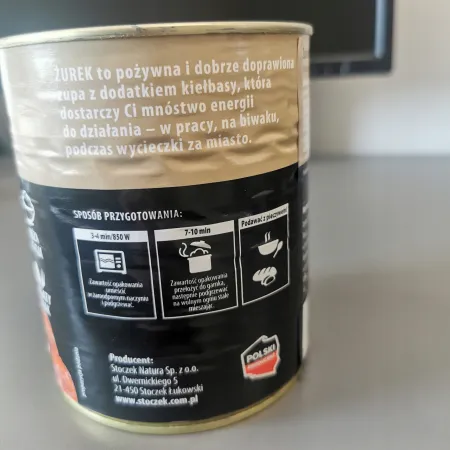 MĘSKA RZECZ ZUPA ŻUREK Z KIEŁBASĄ danie gotowe 6x830g zgrzewka