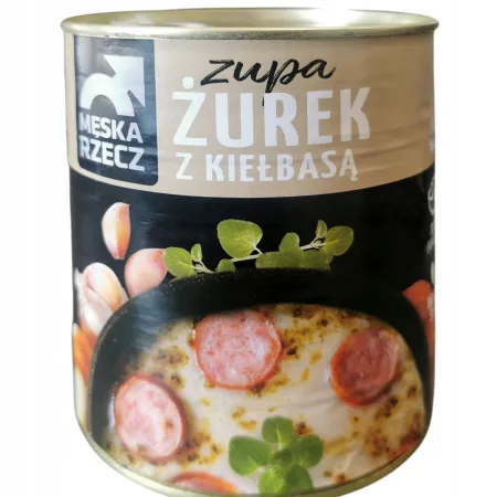 MĘSKA RZECZ ZUPA ŻUREK Z KIEŁBASĄ danie gotowe 6x830g zgrzewka