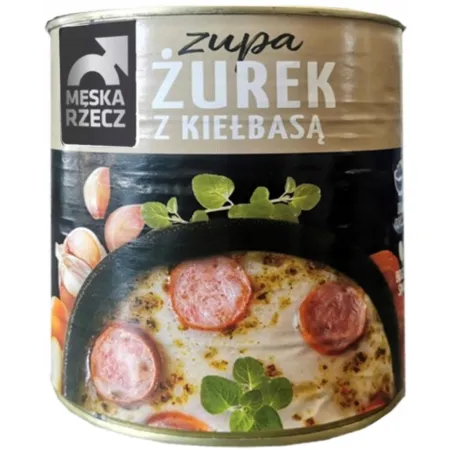 MĘSKA RZECZ ZUPA ŻUREK Z KIEŁBASĄ danie gotowe 6x830g zgrzewka