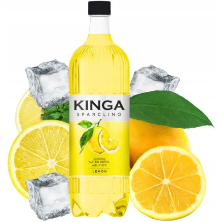 KINGA PIENIŃSKA SPARCLINO CYTRYNA Napój gazowany LEMON 1L butelka PET