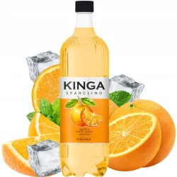 KINGA PIENIŃSKA SPARCLINO POMARAŃCZ Napój gazowany ORANGE 1L butelka PET