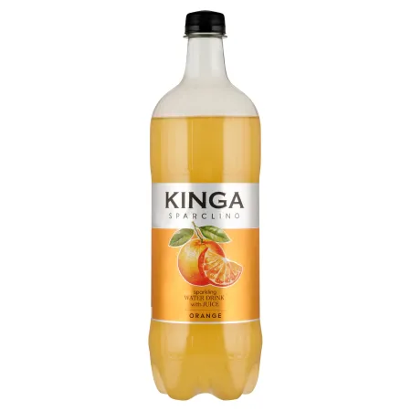 KINGA PIENIŃSKA SPARCLINO POMARAŃCZ Napój gazowany ORANGE 1L butelka PET