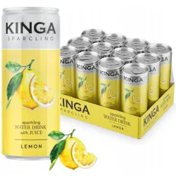 KINGA Sparclino Water Woda Owocowa Cytryna 250ml puszka 1x12szt zgrzewka