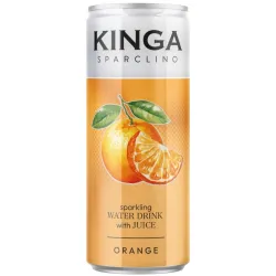 KINGA Sparclino Water Woda Owocowa POMARAŃCZA ORANGE 1x 250ml puszka
