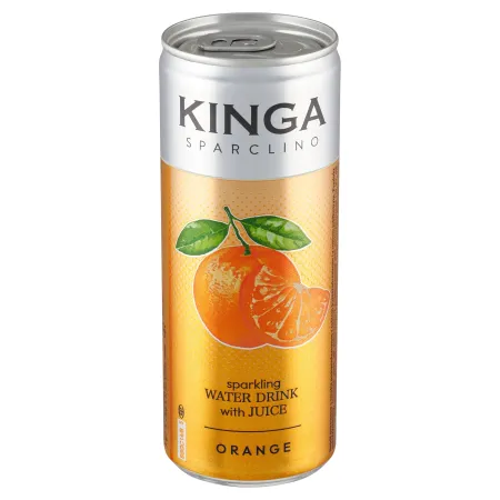 KINGA Sparclino Water Woda Owocowa POMARAŃCZA 250ml puszka 1x12szt zgrzewka