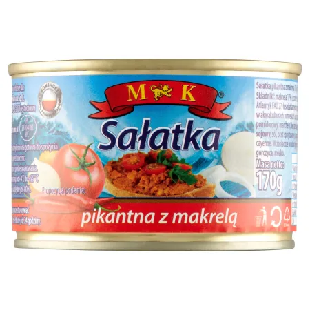 MK SAŁATKA PIKANTNA z makrelą 170g puszka