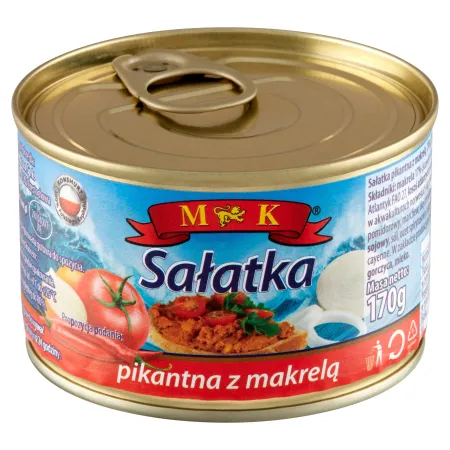 MK SAŁATKA PIKANTNA z makrelą 170g puszka