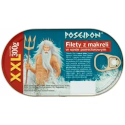 POSEJDON Filety z makreli w sosie pomidorowym XXL 300g