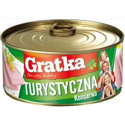 GRATKA Konserwa TURYSTYCZNA Sokołów Canned Meat 300g