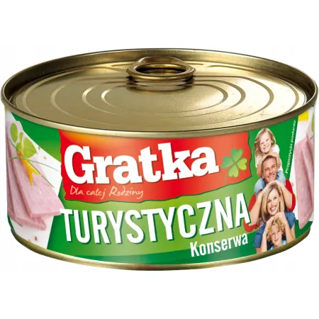 GRATKA Konserwa TURYSTYCZNA Sokołów Canned Meat 300g