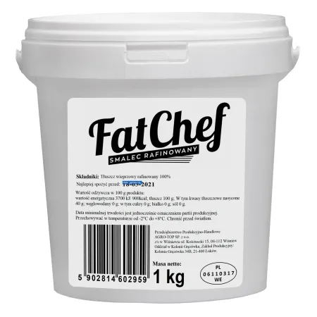SMALEC WIEPRZOWY RAFINOWANY FAT CHEF 1KG